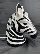 Ceramic zebra light for sale  Turner