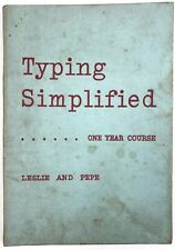 Typing simplified...one year for sale  UK