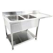 Stainless sink double for sale  BRIDGWATER