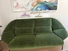 Green three seater for sale  LONDON