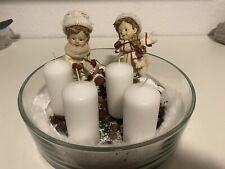 Adventskranz weiss handmade gebraucht kaufen  Duisburg