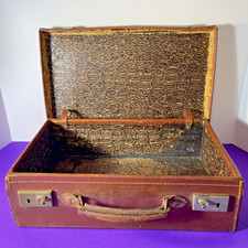 Antique leather briefcase for sale  Melbourne