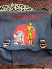 Mochila escolar de lona vintage Star Wars Return of the Jedi R2-D2 e C-3PO comprar usado  Enviando para Brazil