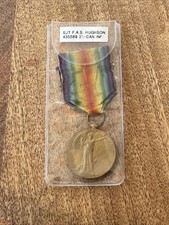 Medalha da Vitória da Primeira Guerra Mundial - 435589 Sjt F.A.S. Hughson 31 Can Inf comprar usado  Enviando para Brazil