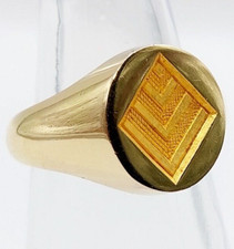 Chevalière vintage 18k d'occasion  Paris II