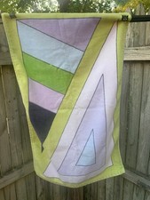 1***Década de 1960 vintage Toalha de mão de algodão padrão geométrico Emilio Pucci **usada* comprar usado  Enviando para Brazil