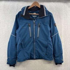 Jaqueta de neve Obermeyer carregador esqui pequena azul zíper completo com capuz Recco Fusion Series comprar usado  Enviando para Brazil