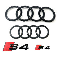 Juego completo emblema delantero trasero Audi S4 negro brillante para Audi S4 2020-2022 4 piezas segunda mano  Embacar hacia Argentina