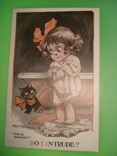 Cpa adorable fillette d'occasion  Cholet