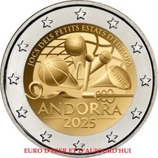 PREVENTE Coincard  2 € Andorre 2025  jeux 2025 des petits états européens na sprzedaż  Wysyłka do Poland