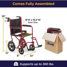 Drive medical red for sale  Colorado Springs