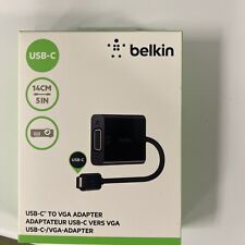 Usado, Cabo de vídeo projetor adaptador HDMI porta USB-C para VGA Belkin comprar usado  Enviando para Brazil