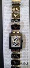 Usado, Relógio feminino Swatch metal somente noite SUBB111G 34mm tom prata 2004 nova bateria comprar usado  Enviando para Brazil