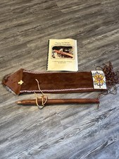 Flauta de madeira estilo nativo americano 5 furos com bolsa M/folha de música - Quênia comprar usado  Enviando para Brazil