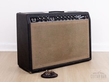 1964 Fender Deluxe Reverb Vintage Painel Preto Pré-CBS Amplificador de Tubo AB763 com Ftsw comprar usado  Enviando para Brazil