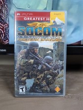 Socom U.S. Navy Seals Fireteam Bravo 2 Greatest Hits Sony PSP jogo na caixa, usado comprar usado  Enviando para Brazil