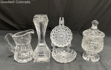 3 set glass column vases for sale  Colorado Springs