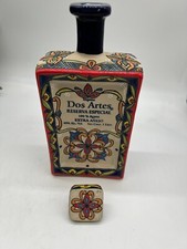 Garrafa de cerâmica pintada à mão DOS ARTES Reserva Especial Extra Anejo Tequila VAZIA comprar usado  Enviando para Brazil
