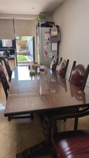 Seater solid oak for sale  LONDON