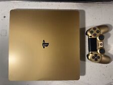 Usado, Console Sony PS4 dourado 1TB Playstation 4 controle vídeo para jogos fino 3002191 azul comprar usado  Enviando para Brazil