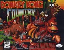 Chris Sutherland David Wise +2 assinado 8x10 Donkey Kong Country foto JSA CERTIFICADO DE AUTENTICIDADE comprar usado  Enviando para Brazil