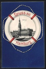 Ansichtskarte hamburg rathaus gebraucht kaufen  Berlin
