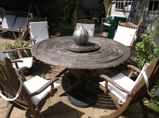 Teak round garden for sale  GREAT MISSENDEN