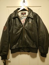 Redskins lederjacke dunkelbrau gebraucht kaufen  Gera