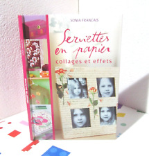 Serviettes papier collages d'occasion  Aix-les-Bains