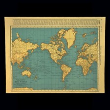 Vintage map wall for sale  Willow Grove