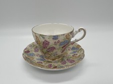 Pires de xícara de chá vintage Grosvenor Bone China Jackson & Gosling Chintz jacinto tulipa comprar usado  Enviando para Brazil