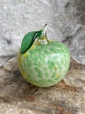 Glass apple paperweight for sale  BLACKWOOD