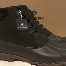 NOVO Sperry Top Sider Masculino Tamanho 13 M Avenue Botas Pato Lã Oliva STS 22310, usado comprar usado  Enviando para Brazil