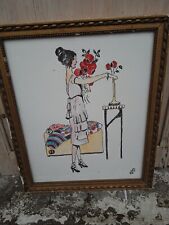 Veritable aquarelle femme d'occasion  Bordeaux-