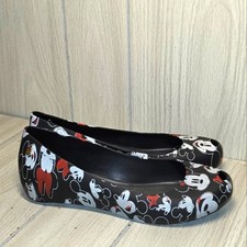Sapatilhas de balé Melissa Disney Mickey Mouse tamanho 7 vermelho preto novas sem etiquetas, usado comprar usado  Enviando para Brazil