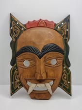 Wooden asian mask for sale  DARTFORD