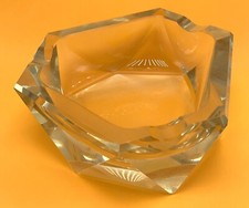 Antigo Cinzeiro de Cristal Prismático de Vidro Corte Triangular Geométrico Meio Século 4,25” comprar usado  Enviando para Brazil