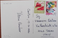 Cartolina cina 1980 usato  Torino