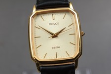 [Exc+5] Relógio masculino Seiko Dolce 8N41-5160 27mm quartzo dourado do Japão comprar usado  Enviando para Brazil