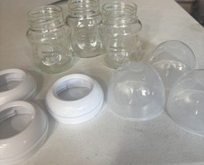 Mamadeiras de vidro natural Philips AVENT pescoço largo - Lote de 3 - sem mamilos 4 oz comprar usado  Enviando para Brazil