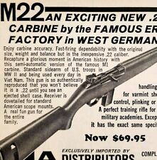 1968 Erma fábrica alemão calibre M22 carabina rifle anúncio caça E91D, usado comprar usado  Enviando para Brazil