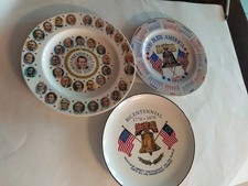Vtg. patriotic plates for sale  USA