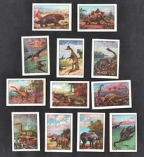 Conjunto de cartões pôsteres selos década de 1930 raro PCK dinossauros e animais pré-históricos comprar usado  Enviando para Brazil