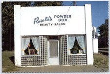 Caixa de pó Rosalie's salão de beleza Pleasant Hill MO cartão postal antigo 1980 comprar usado  Enviando para Brazil