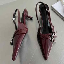 Usado, Novas Sandálias de Salto Alto Sapatos Femininos de Festa Sapatos Femininos Moda Fivela Alça Bombas comprar usado  Enviando para Brazil
