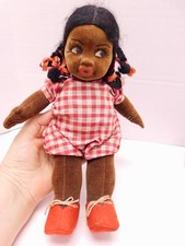 Muñeca de tela de fieltro negro Inglaterra NORAH WELLINGS de colección con etiqueta Jolly Joker segunda mano  Embacar hacia Mexico