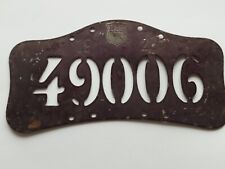 1923 plaque vélo d'occasion  Annemasse
