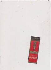 Coca cola matchbook for sale  Lincoln