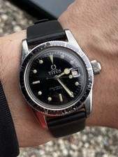 TITUS Calypsomatic ref. 3552 | Big Crown Diver | Ramka ducha | Vintage lata 60/70, używany na sprzedaż  PL