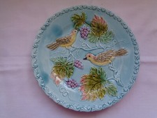 Assiette barbotine oiseaux d'occasion  Fécamp